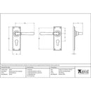 From The Anvil - Newbury Lever Euro Lock Set - Polished Bronze - 91922 - Choice Handles