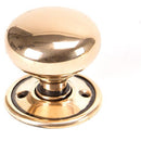 From The Anvil - Mushroom Mortice/Rim Knob Set - Polished Bronze - 91925 - Choice Handles