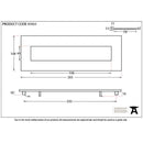 From The Anvil - Small Letter Plate - Polished Bronze - 91931 - Choice Handles