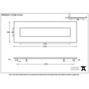 From The Anvil - Large Letter Plate - Polished Bronze - 91932 - Choice Handles