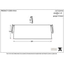 From The Anvil - Small Letter Plate Cover - Polished Bronze - 91933 - Choice Handles