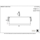 From The Anvil - Large Letter Plate Cover - Polished Bronze - 91934 - Choice Handles