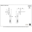 From The Anvil - Reeded Espag - RH - Polished Bronze - 91943 - Choice Handles