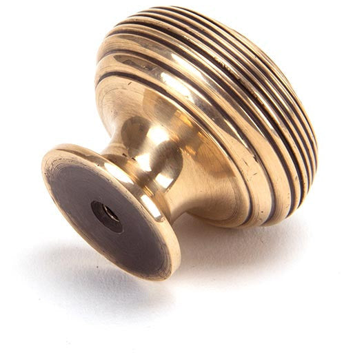 From The Anvil - Beehive Cabinet Knob 40mm - Polished Bronze - 91947 - Choice Handles