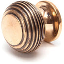 From The Anvil - Beehive Cabinet Knob 30mm - Polished Bronze - 91948 - Choice Handles