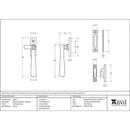 From The Anvil - Locking Reeded Fastener - Polished Bronze - 91951 - Choice Handles