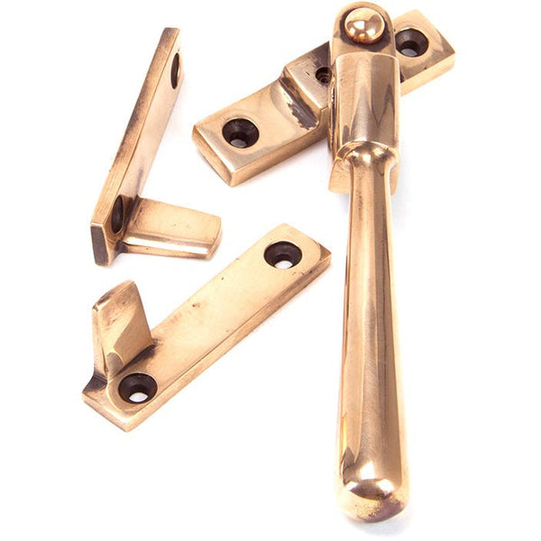 From The Anvil - Night-Vent Locking Newbury Fastener - Polished Bronze - 91952 - Choice Handles