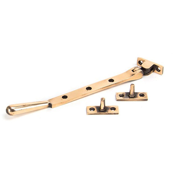 From The Anvil - 8" Newbury Stay - Polished Bronze - 91955 - Choice Handles