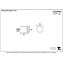 From The Anvil - Polished Bronze Floor Mounted Door Stop - Polished Bronze - 91959 - Choice Handles