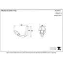 From The Anvil - Coat Hook - Polished Bronze - 91962 - Choice Handles