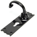 From The Anvil - Cottage Lever Euro Lock Set - Black - 91966 - Choice Handles