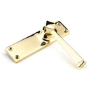 From The Anvil - Straight Lever Latch Set - Polished Brass - 91968 - Choice Handles