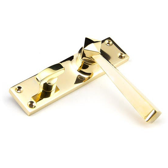 From The Anvil - Straight Lever Bathroom Set - Polished Brass - 91971 - Choice Handles