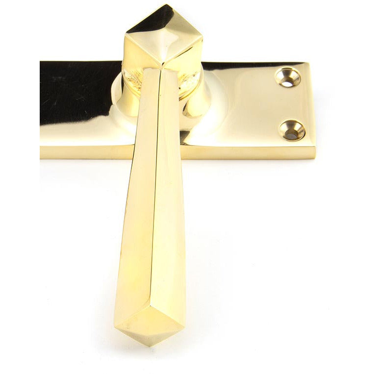 From The Anvil - Straight Lever Bathroom Set - Polished Brass - 91971 - Choice Handles