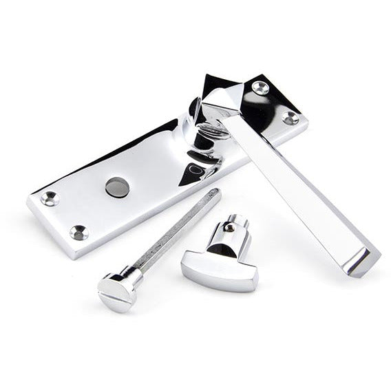 From The Anvil - Straight Lever Bathroom Set - Polished Chrome - 91972 - Choice Handles