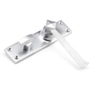 From The Anvil - Straight Lever Bathroom Set - Satin Chrome - 91973 - Choice Handles