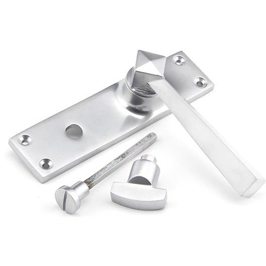 From The Anvil - Straight Lever Bathroom Set - Satin Chrome - 91973 - Choice Handles