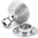 From The Anvil - Beehive Mortice/Rim Knob Set - Satin Chrome - 91974 - Choice Handles