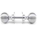 From The Anvil - Beehive Mortice/Rim Knob Set - Satin Chrome - 91974 - Choice Handles