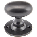 From The Anvil - Oval Mortice/Rim Knob Set - Aged Bronze - 91976 - Choice Handles