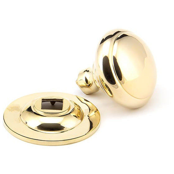 From The Anvil - Round Centre Door Knob - Polished Brass - 91977 - Choice Handles