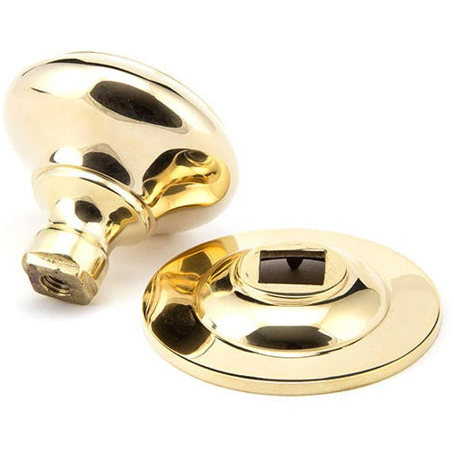 From The Anvil - Round Centre Door Knob - Polished Brass - 91977 - Choice Handles