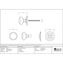 From The Anvil - Round Centre Door Knob - Polished Chrome - 91978 - Choice Handles