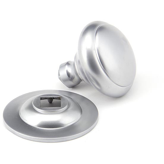 From The Anvil - Round Centre Door Knob - Satin Chrome - 91979 - Choice Handles