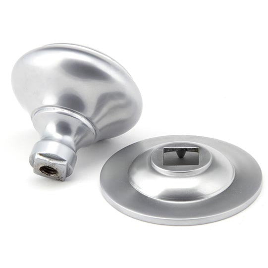 From The Anvil - Round Centre Door Knob - Satin Chrome - 91979 - Choice Handles