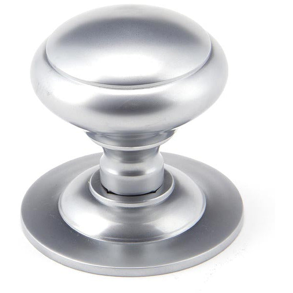 From The Anvil - Round Centre Door Knob - Satin Chrome - 91979 - Choice Handles