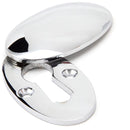 From The Anvil - Oval Escutcheon & Cover - Polished Chrome - 91990 - Choice Handles