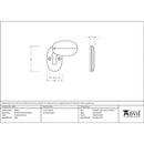 From The Anvil - Oval Escutcheon & Cover - Polished Chrome - 91990 - Choice Handles