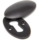From The Anvil - Oval Escutcheon & Cover - Aged Bronze - 91991 - Choice Handles
