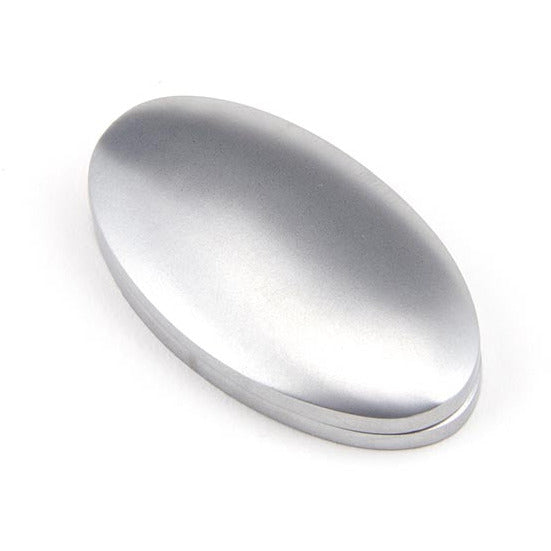 From The Anvil - Oval Escutcheon & Cover - Satin Chrome - 91993 - Choice Handles