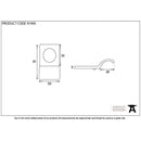 From The Anvil - Rim Cylinder Pull - Satin Chrome - 91995 - Choice Handles