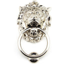 From The Anvil - Lion Head Door Knocker - Polished Nickel - 91997 - Choice Handles