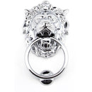 From The Anvil - Lion Head Door Knocker - Polished Chrome - 91998 - Choice Handles