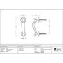 From The Anvil - Doctors Door Knocker - Polished Nickel - 92000 - Choice Handles