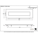 From The Anvil - Large Letter Plate - Satin Chrome - 92003 - Choice Handles