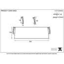 From The Anvil - Large Letter Plate Cover - Satin Chrome - 92004 - Choice Handles