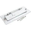 From The Anvil - Small Letter Plate - Satin Chrome - 92005 - Choice Handles