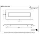 From The Anvil - Small Letter Plate - Satin Chrome - 92005 - Choice Handles