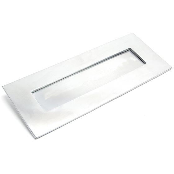 From The Anvil - Small Letter Plate - Satin Chrome - 92005 - Choice Handles