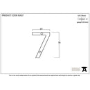 From The Anvil - Numeral 7 - Polished Bronze - 92027 - Choice Handles