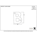 From The Anvil - Letter B - Aged Bronze - 92030B - Choice Handles