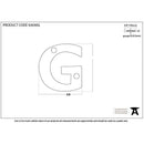 From The Anvil - Letter G - Aged Bronze - 92030G - Choice Handles