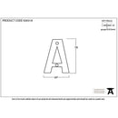 From The Anvil - Letter A - Polished Bronze - 92031A - Choice Handles