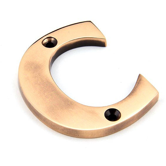 From The Anvil - Letter C - Polished Bronze - 92031C - Choice Handles
