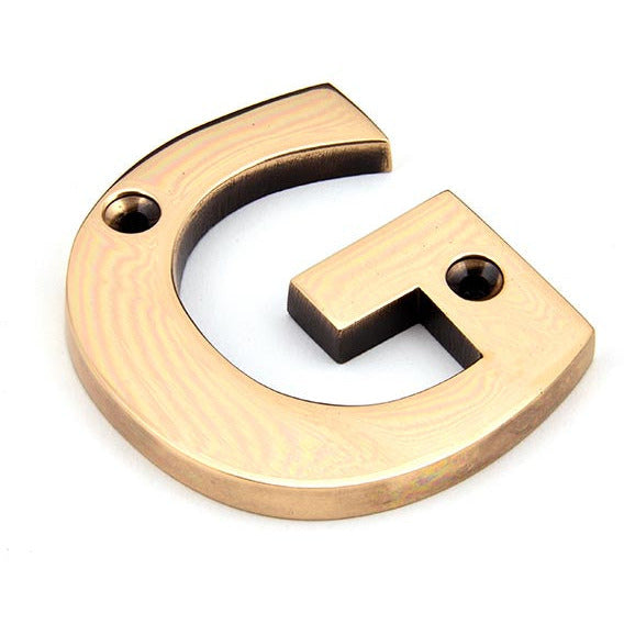 From The Anvil - Letter G - Polished Bronze - 92031G - Choice Handles
