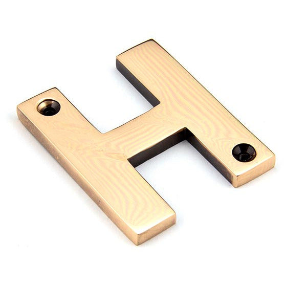 From The Anvil - Letter H - Polished Bronze - 92031H - Choice Handles